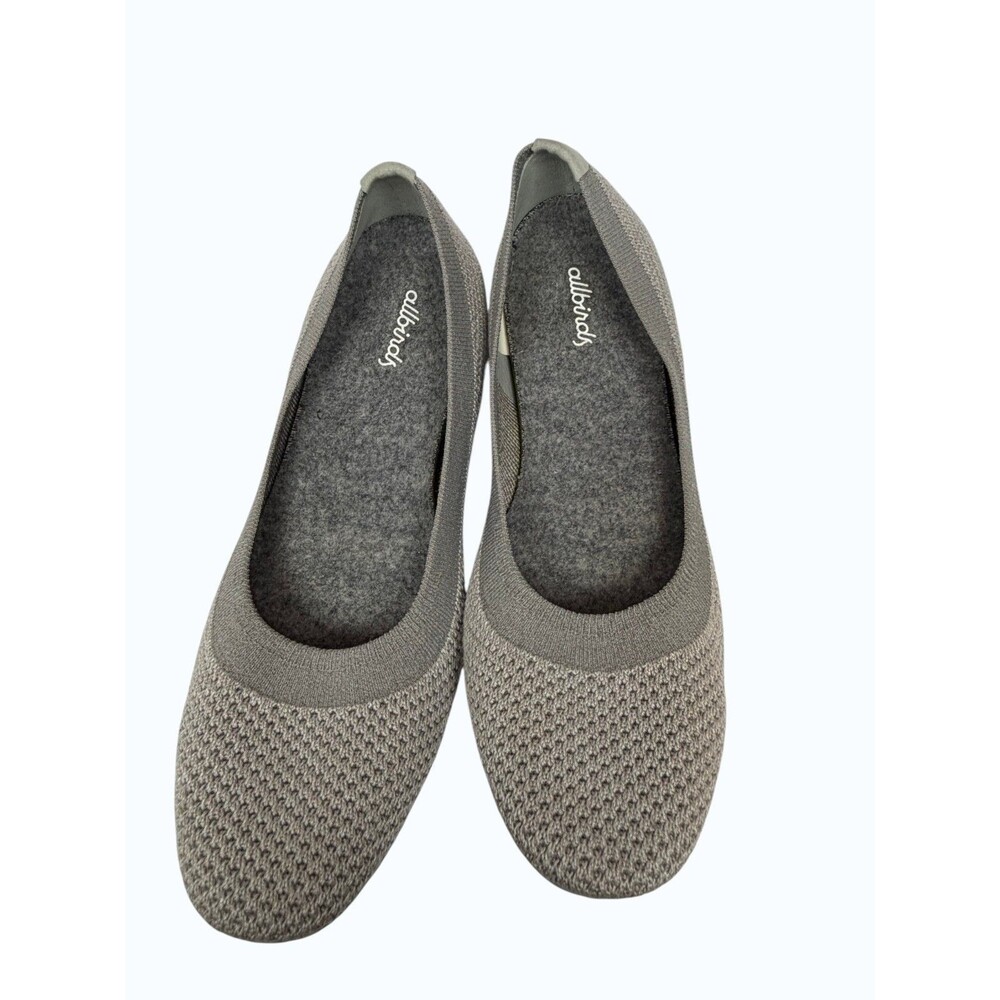 Allbirds Women's Tree Breezers Ballet Flats Grey Size 7.5 – Excellent Condition